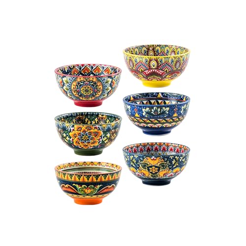 Henten Home Ceramic Dipping Bowls, Set of 6