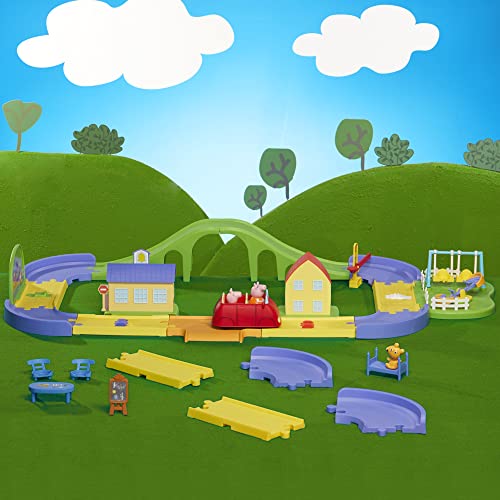 Peppa Pig All Around Peppa’s Town Playset With Car Track, Preschool Toys, Toys For 3 Year Old Girls And Boys And Up #TOP2