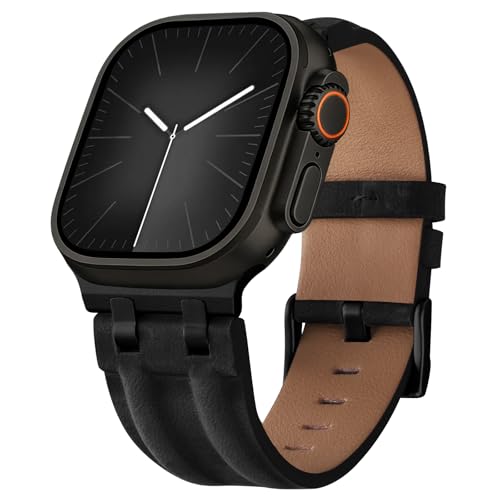 Image of Fullmosa Premium Leather Strap for Apple Watch Ultra 3 /2 /1 49mm (No Watch) | 46mm 45mm 44mm 42mm Luxurious Soft Vintage Business Band for SE 3 /2 /1 Series11 10 /9 /8 /7 /6 /5 /4