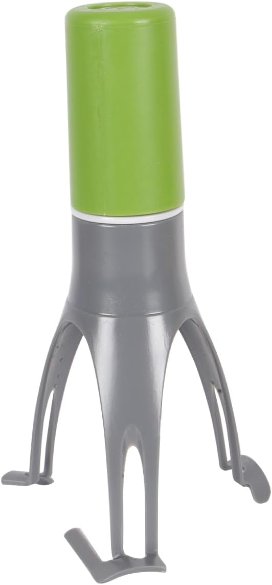 Automatic Stirrer, Cooking Stirrer with Food-Grade Nylon Legs, 3-Speed Adjustable Electric Whisk, Triangular Egg Beater, Food Sauce Soup Mixer (Green)