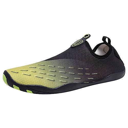 Zapatillas de deporte para mujer, para correr, para el tiempo libre, zapatillas deportivas para mujer, para pies anchos, para mujer, con buena amortiguación, color naranja, verde, 41 EU