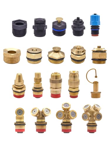 10pcs Spray Misting Nozzle 360-rotating Agricultural Lawn Watering atomizing Greenhouse Spray Irrigation atomizing Micro Sprinkler (PG117)