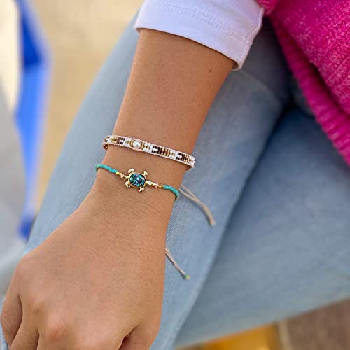 Kelitch Turtle Bracelets Abalone Shell Beads Bracelet Adjustable Friendship Bracelet Tropical Beach Sand Bracelet For Women #TOP4