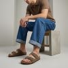 Sandalias de corcho CUSHIONAIRE Lane para hombre, hebilla ajustable, plantilla de cuero genuino, calzado de verano 6