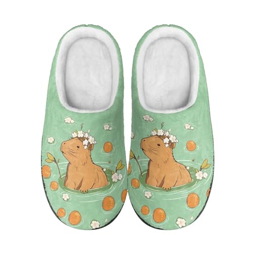 Fuzzy Slippers Comfortable Fluffy House Shoes Anti-Slip Home Slipper for Women Men Size 3-12