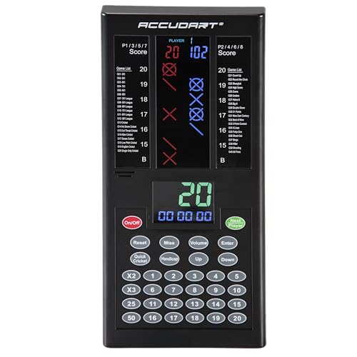 Accudart Cybermatch 2000 Electronic Dart Scorer – 32 Games with