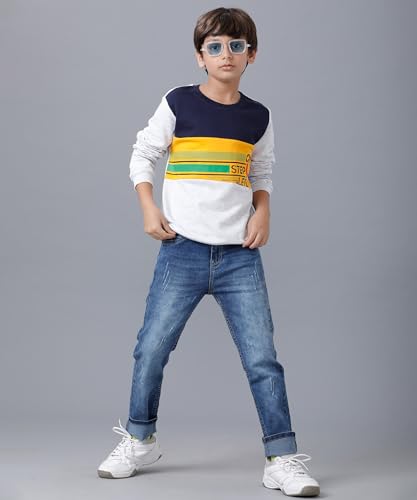 Image of KYDA KIDS 100% Cotton Unisex Boys and Girls Hoodies | Hooded Neck Chest Printed Full Sleeve Sweatshirts for Unisex