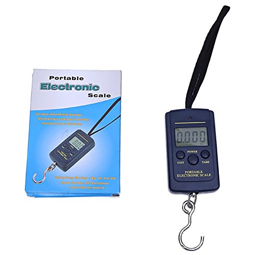 SDGDFXCHN - Báscula digital para equipaje con pantalla LCD retroiluminada, portátil, equilibrio electrónico 10.0 cm * 8.0 cm * 1.0 cm Color1