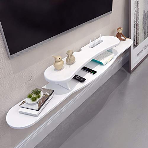 Estante Montado en la Pared Media Console Flotante for TV Moderno Medios de Entretenimiento de la Consola Central TV Gabinete Consola Armario de Almacenamiento for aparatos de Cable/routers/Contro