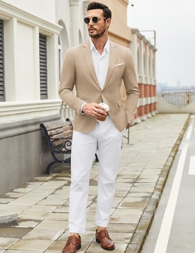 Image of COOFANDY Mens Casual Blazer Suit Jackets One Button Sport Coats Lightweight Business Sports Jackets