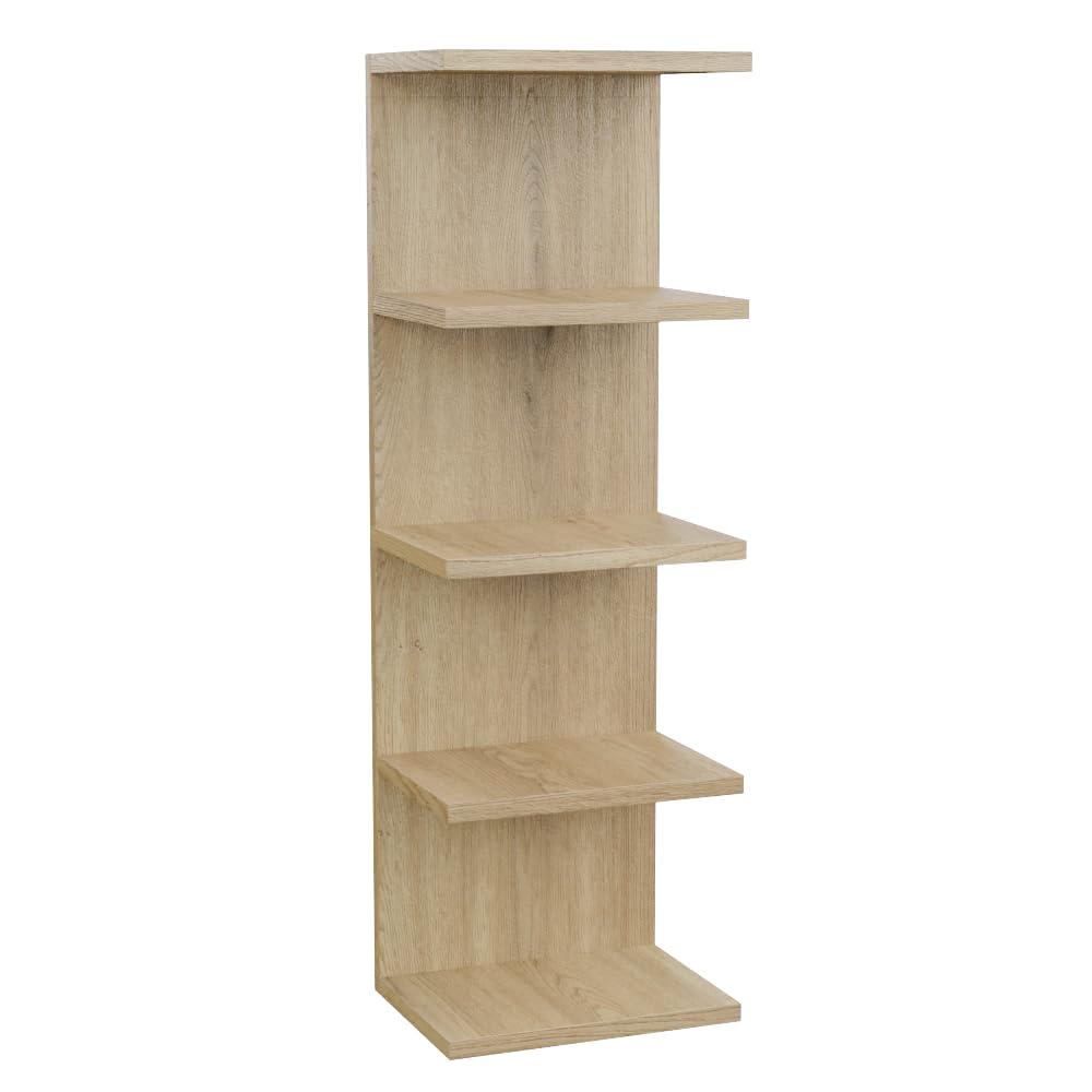 ComfortCove Boekenkast Wandplank, Aan Muur Gemonteerde Plank, Legplanken, Zwevende Planken, Boekenkast, Opbergplanken voor Slaapkamer, Woonkamer, Badkamer, Keuken, Bureau, 5 planken, Sonoma ComfortCove Boekenkast Wandplank, Aan Muur Gemonteerde Plank, Legplanken, Zwevende Planken, Boekenkast, Opbergplanken voor Slaapkamer, Woonkamer, Badkamer, Keuken, Bureau, 5 planken, Sonoma