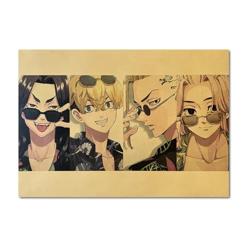 HMRGLMIE Póster de anime de Tokyo Revengers para pared, decoración del hogar, decoración familiar, póster impreso