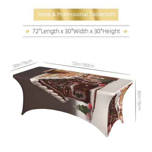 Nappe extensible 1,8m rectangulaire infroissable et lavable pour table de banquet - 7