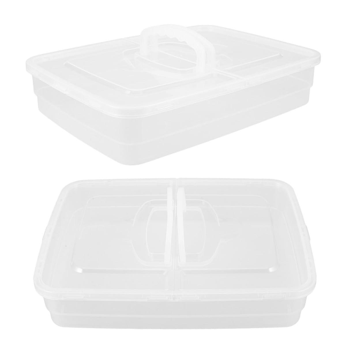 Teigbehälter für Pizzateig und Brotteig 2 Stück mit Deckel und Griff Luftdicht Stapelbar für Brotfermentation