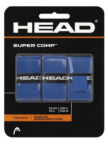 HEAD Super Comp Overgrip Tennis Racket Tape 3-Pack