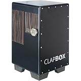 Clapbox Cajon Drum Birch Wood (Full Size) - NOT MADE IN CHINA - 3-in-1 - Cajon + Bongo + Darbuka | Most Popular Percussion Brand Online (Cajembe Bk)