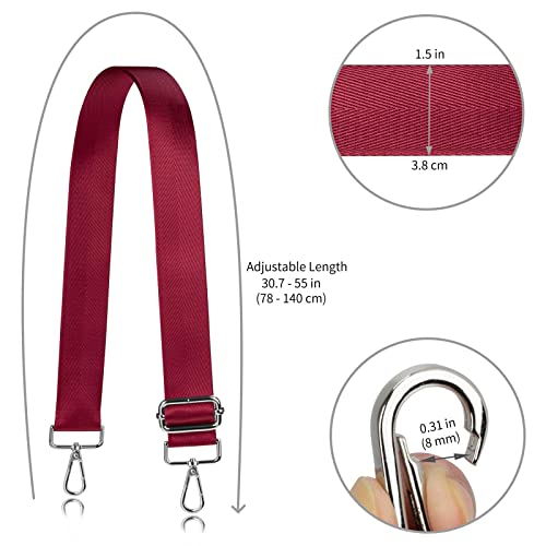 Image of Allzedream Wide Purse Strap Replacement Crossbody Shoulder Bag Adjustable