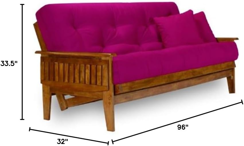 Nirvana Futons Eastridge Futon Frame - Full Size (Frame Only), Solid Hardwood