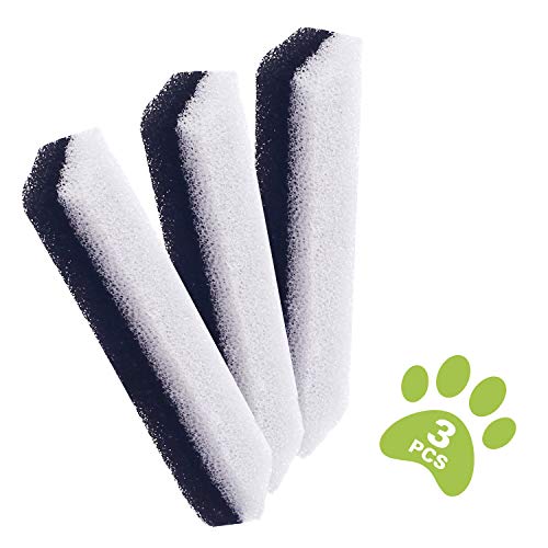 Pecute Cartuchos Filtrantes de Reemplazo 3Pcs para Fuente de Agua Potable para Mascotas