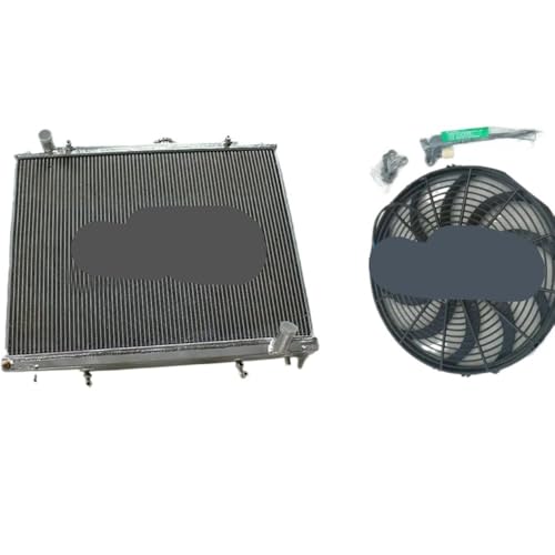 Radiador de aluminio NM NP NS NT ventilador refrigeracion Montero V60 V70 V80 MT AT