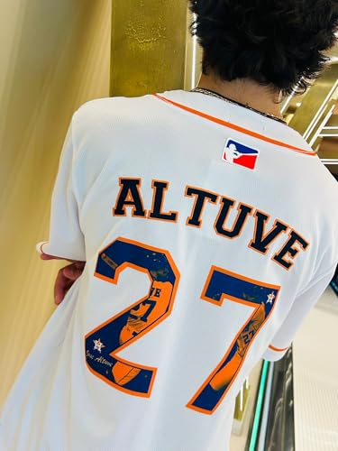 Baseball Jersey #27 | Altuve Jersey Fan Version | Youth & Adult Sizes, Short Sleeve Unisex miniatura 2