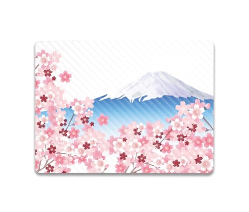 Image of MightySkins Carbon Fiber Skin Compatible with Microsoft Surface Laptop Go 3 (2023) Full Wrap Kit - Fuji Scene | Protective, Durable Textured Carbon Fiber Finish | Made in The USA