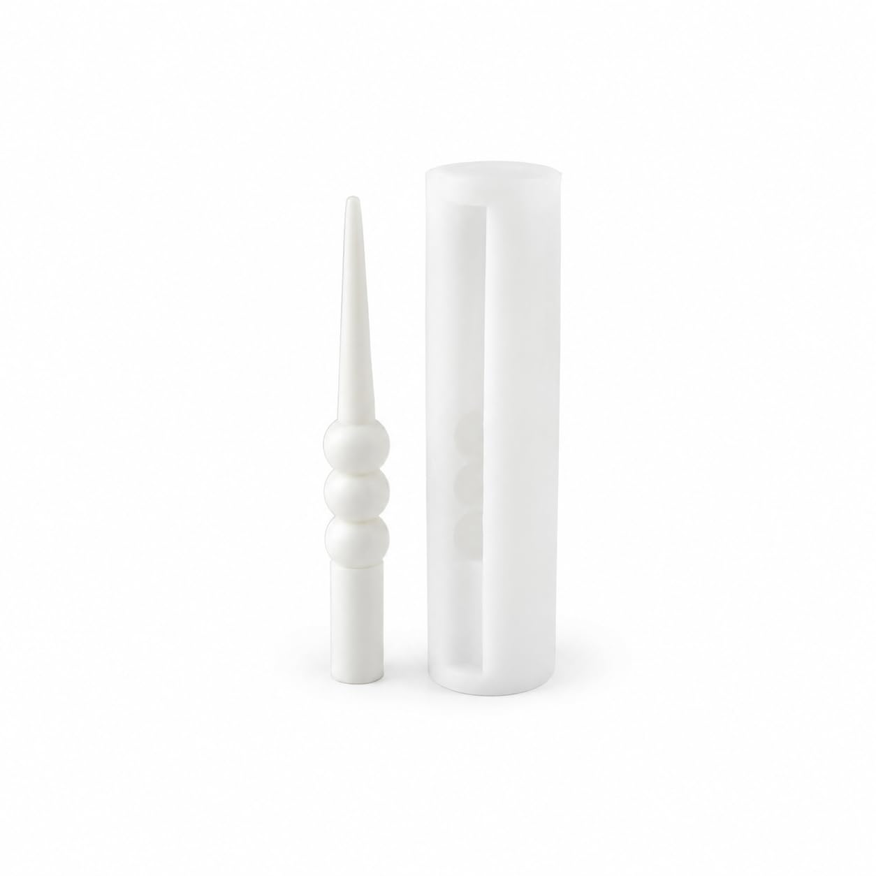 RKPM HOMESLong Cylindrical Column Mold for Candle Making, 3D Decorative Pillar Wax Mould, Reusable Flexible Silicone Casting Mold for Soy Wax, Beeswax, Paraffin, DIY Handmade Home Decor Gift Craft-image-22