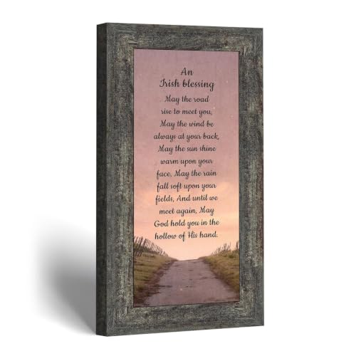 Irish Blessing Framed Wall Decor, Celtic Decor, Irish Gifts