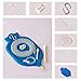 HealthAndYoga™ NaturoFloPlus Enema Bag Kit - 4 Quart for Deep Enemas - Open Fountain Top for Easy Cleaning and Hygiene - Fleet Enema, Coffee Enema and Anal Douche - Blue
