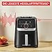 Tefal Easy Fry Smart & Silence Heißluftfritteuse, 5 Liter, extrem leise, Smart-Assist-System, von 40°C bis zu 220°C, Antihaftbeschichtung, Easy Clean & Store-System, Schwarz/Edelstahl, EY5728