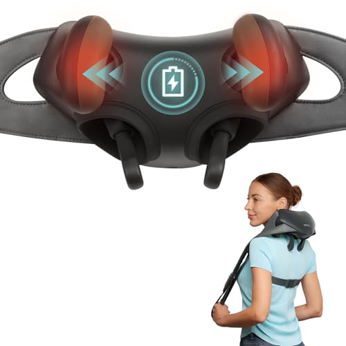 Etekcity Cordless Neck Massager with Heat and Shiatsu