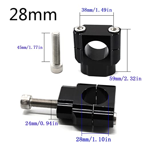 Guidon Riser 28mm usiné masse pince de guidon pour CRF - 6