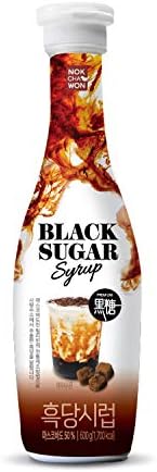 [Nokchawon] Cafe Base Syrup for Tea, Easy to Make at Home, Easy to Use, Tube Type, Mascovado 50% Black Sugar Latte
