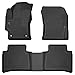 Husky Liners ? Weatherbeater | Fits 2020 - 2023 Toyota Corolla Sedan - Front & 2nd Row Liner - Black, 3 pc. | 95751