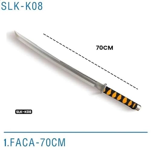 Faca Facão Katana Ninja Samurai Com Fio De Corte-c/Bainha K08 70CM