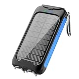 𝟮𝟬𝟮4 𝙐𝙥𝙜𝙧𝙖𝙙𝙚 Solar Power Bank, Solar Charger, 10000mAh Outdoor Portable Charger, External Battery Pack 5V/3.1A Fast Charger Type C Ports with LED Flashlights, Perfect for Travel Camping