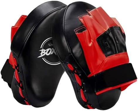 Valleycomfy Pratzen Boxen Pad Bandagen Boxen Männer Schlagpolster Bratzen | Hand Boxing Pads Kickboxen Boxpratzen für Kampfsport Training Schlagkissen Muay Thai Taekwondo Karate Sp