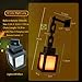 Pixelated Lantern Night Light, 16 Colors Rechargeable LED Lamp with Remote, Retro Pixel Style Table/Wall Light for Bedroom Gaming Decor