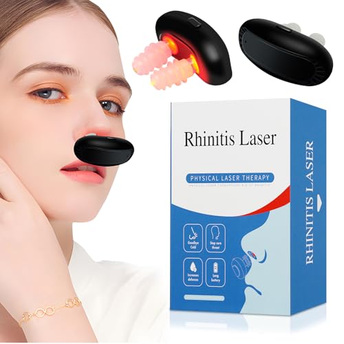 Respirelief Rotlicht Nasaltherapiegerät Rotlichtlampe Rhinitis Therapiegerät Physiotherapie Nasenberuhigungsgerät zur Linderung von Nasenbeschwerden und Nasenverstopfung