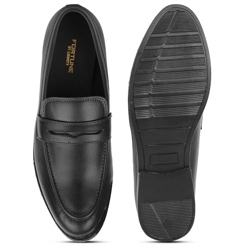 Image of Liberty Fortune Majestic 2 Formal Non Lacing Shoes for Men with EVA Sole | Comfortable Upper and Lightweight | Durable and Cushioned Footbed | Suitable for Office