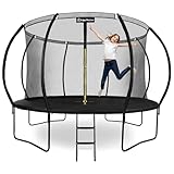 Hypermotion Trampoline Exterieur Enfant 3 Ans 244/305/366/430/487 cm Séchage Rapide et Dép...