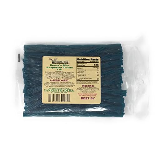 Kennys Licorice Twists, Blue Raspberry, 1 Pound