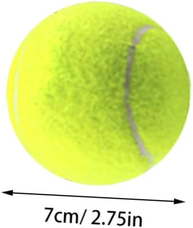 12PCS Training Tennis Balls Bulk Felt Fabric Low Compression Elastic Practice Balls for Sports and Machine Use Outdoor Indoor