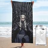 YINGD Juego de Tronos Toalla de playa de microfibra de gran tamaño, ligera, de secado rápido, sin arena, toallas grandes Hctt270