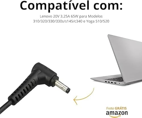 Fonte Lenovo Compatível 20V 2.25A 45W 4.0 x 1.7 mm