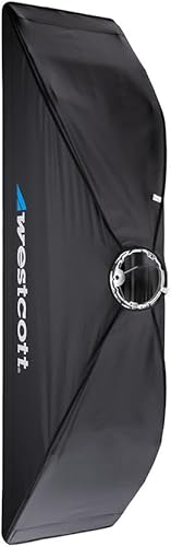 Miniatura 5 de Westcott Interruptor rápido de 1 x 4 para estudio de fotografía portátil y caja de luz Stripbank On Location – Compatible con múltiples marcas de