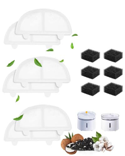 Filtros de reemplazo para fuente de agua de gatos 6 piezas miniatura 1