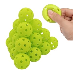 Avesfer 12/20/40 Pack Plastic Golf Balls Soft [Anti-Crack] 42mm Training Golf Balls for Swing Practice Golf Balls for Backyard Limited Flight Airflow Hollow at Home Use Indoor Green