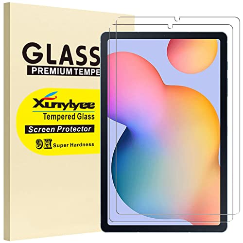 Xunylyee [2-Pack] Screen Protector For Samsung Galaxy Tab S6 Lite 10.4", Bubble Free Tempered Glass For Galaxy Tab S6 Lite 2020/2022 #TOP4