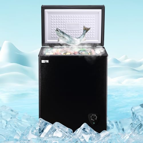 WANAI Chest Freezer Mini Deep Freestanding Freezers with 7